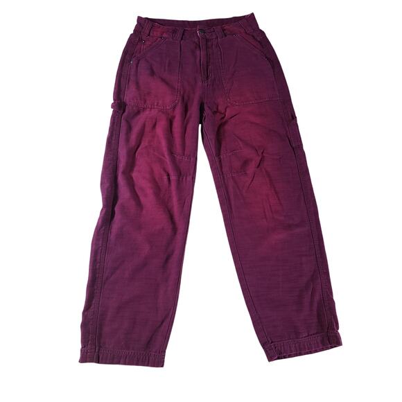 Free People Red Barrel Cargo Carpenter Painter Style Pants - Picture 1 of 6